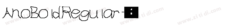 AnoBold Regular字体转换